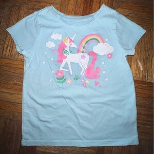 Garanimals Blue Unicorn and Rainbow T-Shirt